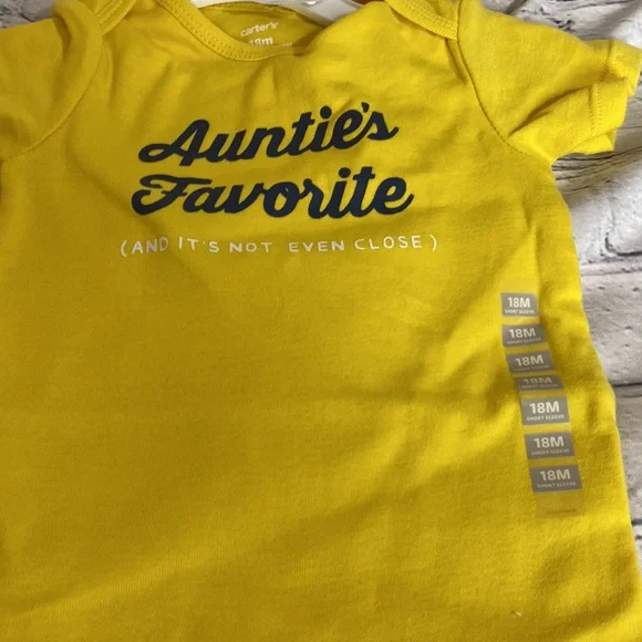 NWT Carters Aunties Favorite Onesie - Picture 2 of 4